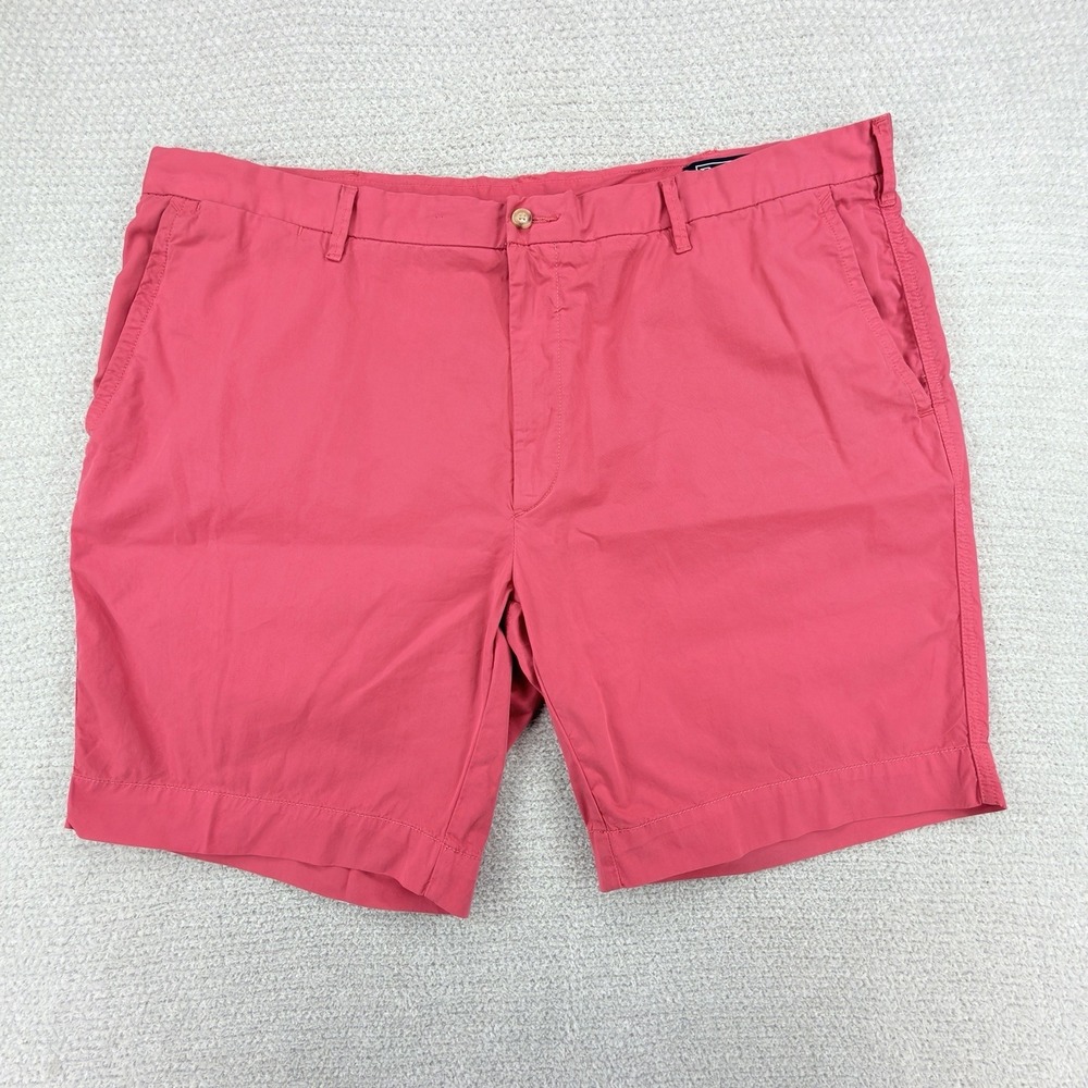Polo Ralph Lauren Shorts Mens 42 Coral Pink Pima Cotton Chino 8" Preppy